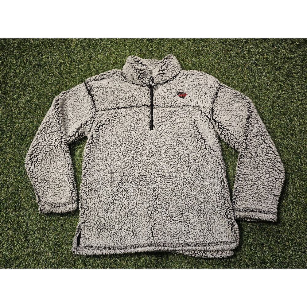 Women's G-III 4Her by Carl Banks Gray Minnesota Wild Sherpa Quarter-Zip Pullover